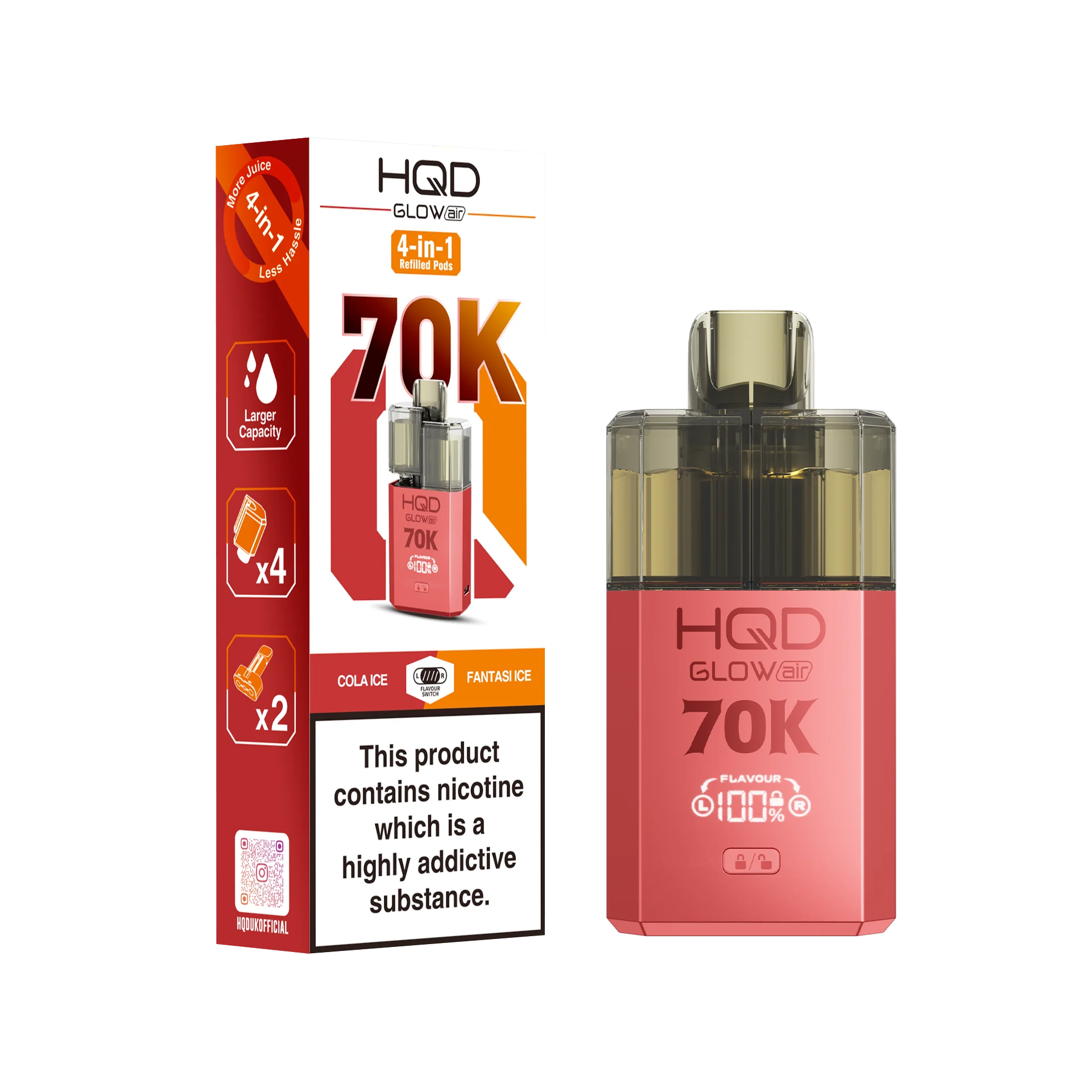 Cola Ice & Fantasi lce Glow Air 70K - Kit - Cola Ice & Fantasi lce